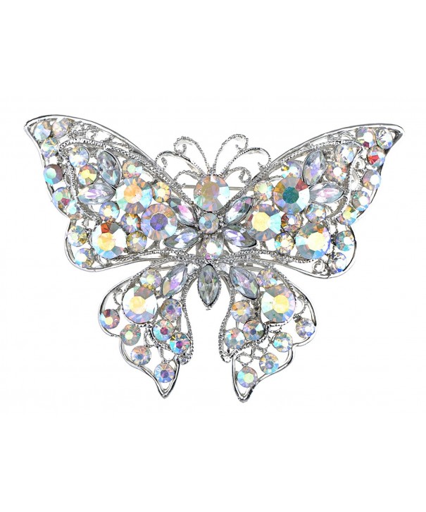 Alilang Borealis Crystal Rhinestone Butterfly