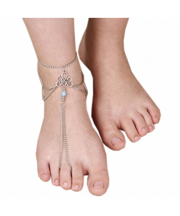 Barefoot Sandal Tassel Jewelry Anklet