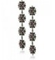 Steve Madden Flower Earrings Black