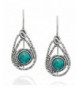 Teardrop Sterling Earrings Turquoise Jewelry