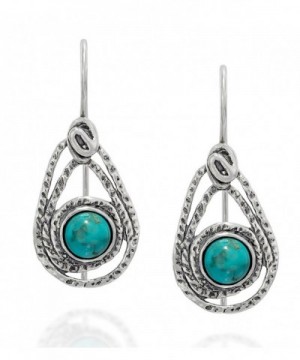 Teardrop Sterling Earrings Turquoise Jewelry