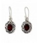 NOVICA Sterling Silver Garnet Earrings