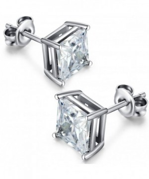 Hypoallergenic Earrings Sterling Princess Zirconia