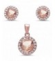 Sterling Simulated Morganite Zirconia Pendant