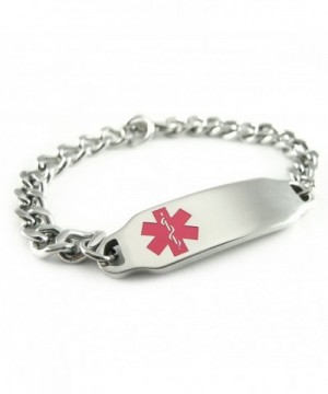 MyIDDr Pre Engraved Customizable Hypoglycemia Bracelet