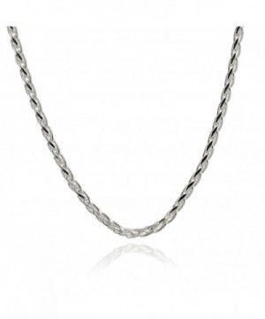 Italian Sterling Silver Spiga Necklace