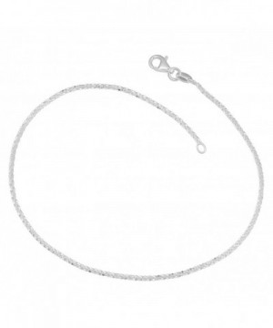 Sterling Silver 1 6mm Sparkle Anklet