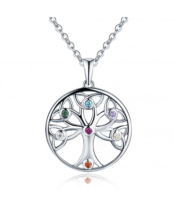 Sterling Silver Chakras Pendant Necklace