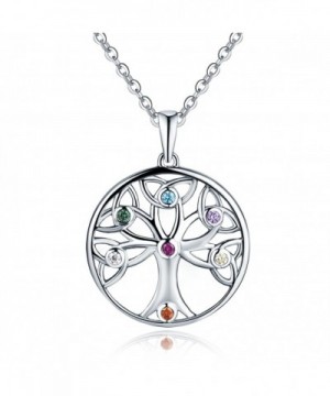 Sterling Silver Chakras Pendant Necklace