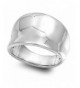 Sterling Silver Womens Concave Fashion