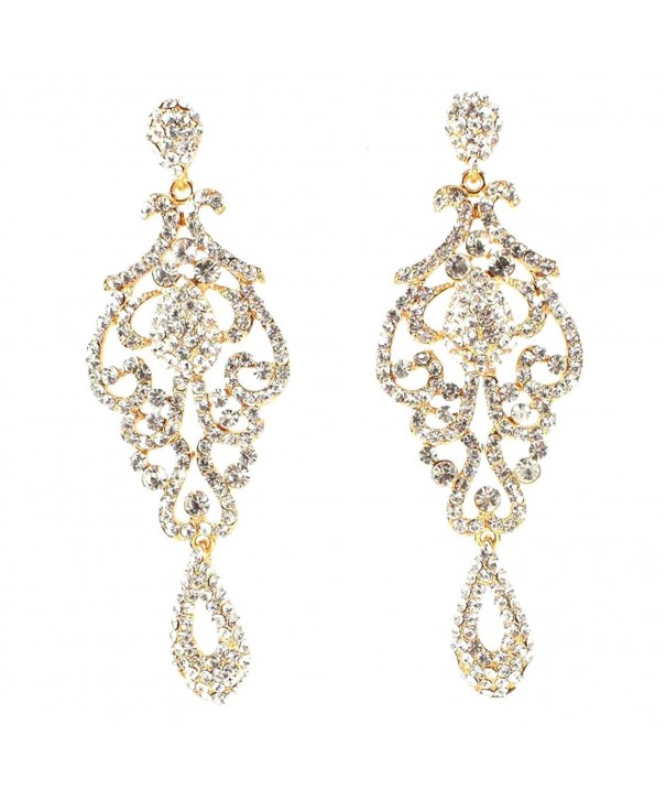 Austrian Rhinestone Chandelier Earrings E2090