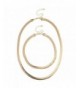 Lux Accessories Smooth Herringbone Necklace