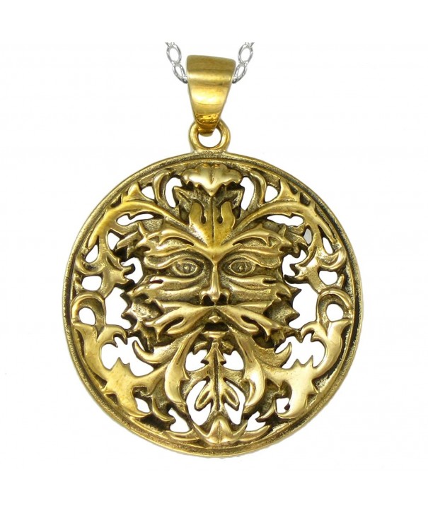 Bronze Celtic Greenman Necklace Sterling