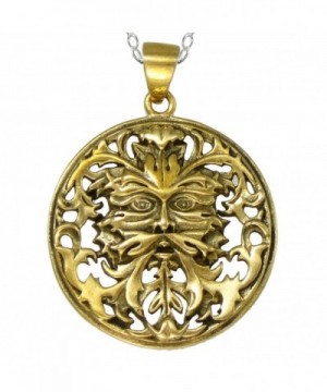 Bronze Celtic Greenman Necklace Sterling
