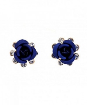 Fashion Earrings Flower Diamond Studs