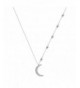 Sterling Crescent Jewelry Pendant Necklace