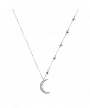 Sterling Crescent Jewelry Pendant Necklace