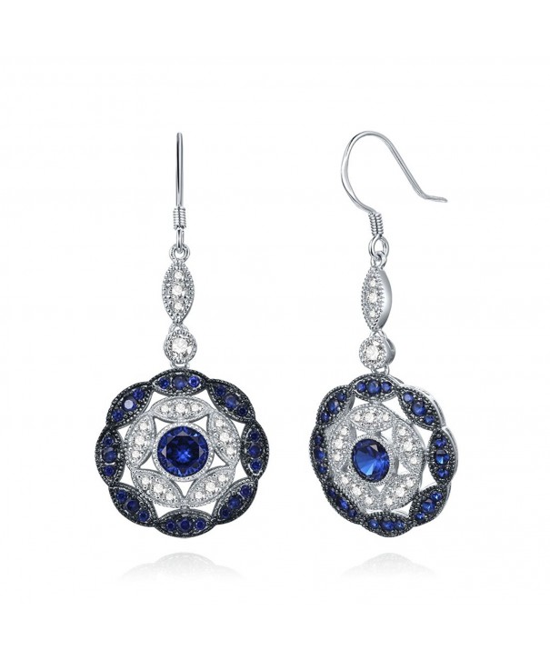 Merthus Sapphire Statement Earrings Sterling