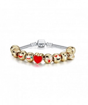 Eccosa Plated Enamel Charms Bracelet