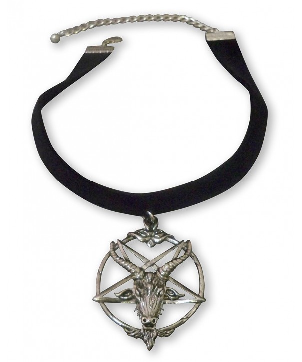 Velvet Baphomet Pentacle Pendant Adjustable