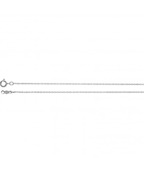 White Gold 85mm Rope Chain