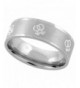 Stainless Steel Symbols Ring Wedding