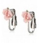 1928 Bridal Pink Porcelain Earrings