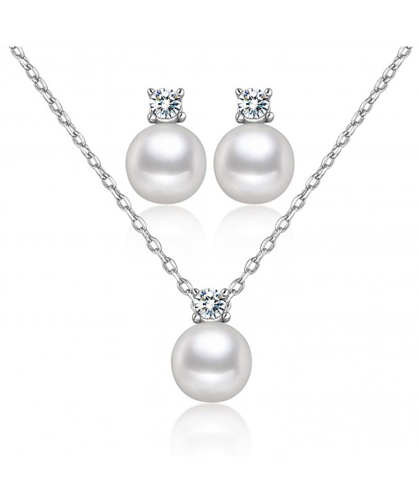 Simulated Crystal Pendant Necklace Earrings