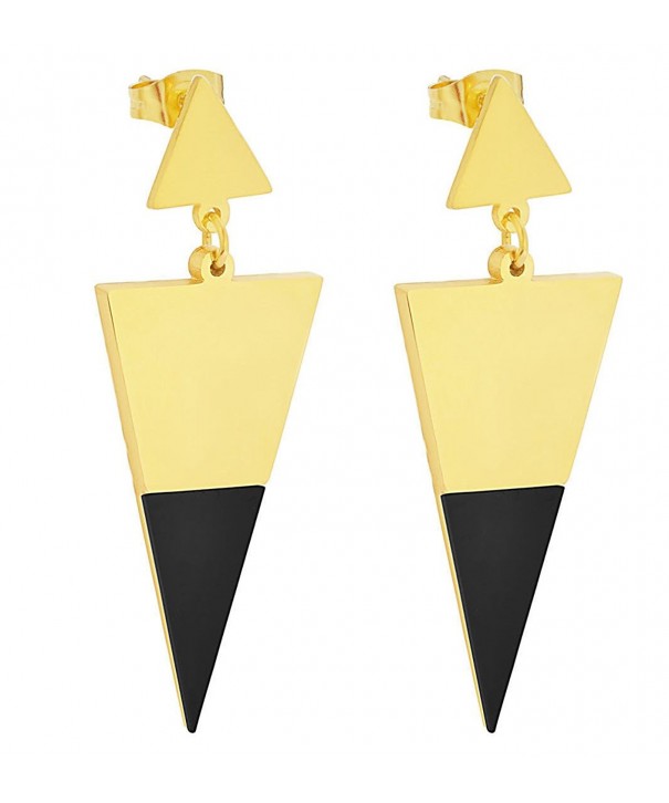 Edforce Stainless Womens Earrings Triangle