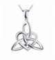 Sterling Silver Triangle Pendant Necklace