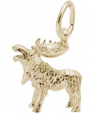 Rembrandt Moose Charm Gold Plated Sterling