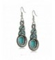 Yazilind Tibetan Turquoise Crystal Earrings