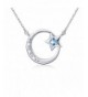 Sterling Silver Crescent Pendant Necklace