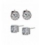 YOUWANG Plated Zirconia Earrings circle