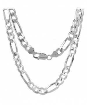 Sterling Silver Figaro Bracelet Beveled