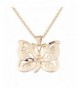BOYZUO Inspirational Butterfly Pendant Necklace