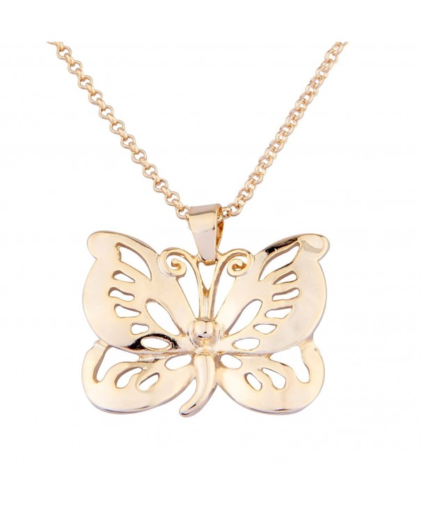 BOYZUO Inspirational Butterfly Pendant Necklace