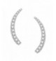 Sterling Zirconia Climber Crawler Earrings