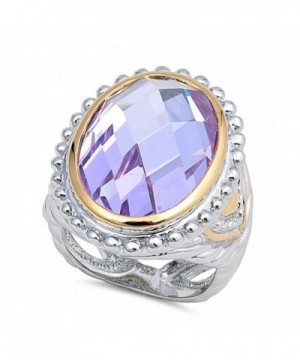 Simulated Lavender Sterling Silver RNG16393 7