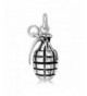 WithLoveSilver Sterling Silver Grenade Pendant