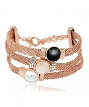 Kemstone Simulated Crystal Plated Bracelet