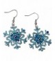 YACQ Jewelry Snowflake Earrings Christmas