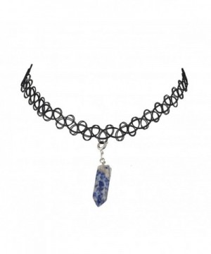 Lux Accessories Quartz Tattoo Necklace