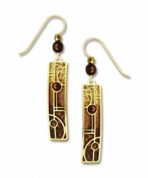 Adajio Chocolate Rectangle Earrings 7446