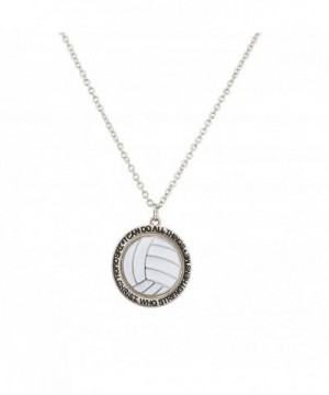 Lux Accessories Volleyball Strengthens Necklace