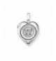 Sterling Silver Navy Heart Locket