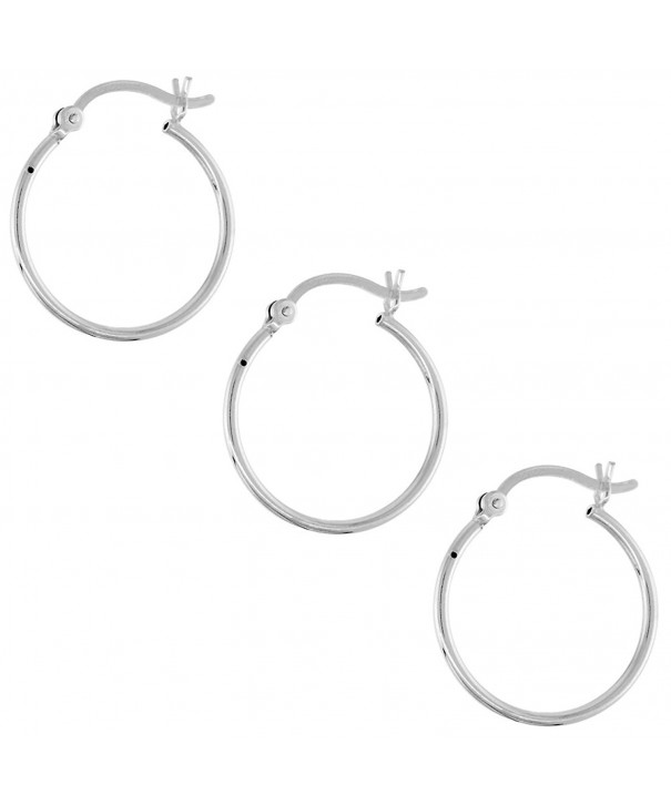 Sterling Silver Earrings Post Snap Closure