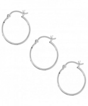 Sterling Silver Earrings Post Snap Closure