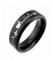 Lifetime Matching Titanium Cardiogram Engraved