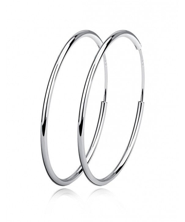 Sterling Silver Circle Endless Earrings